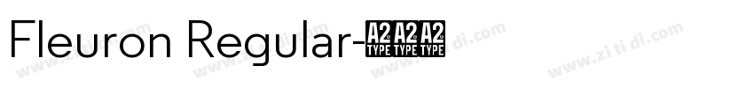 Fleuron Regular字体转换